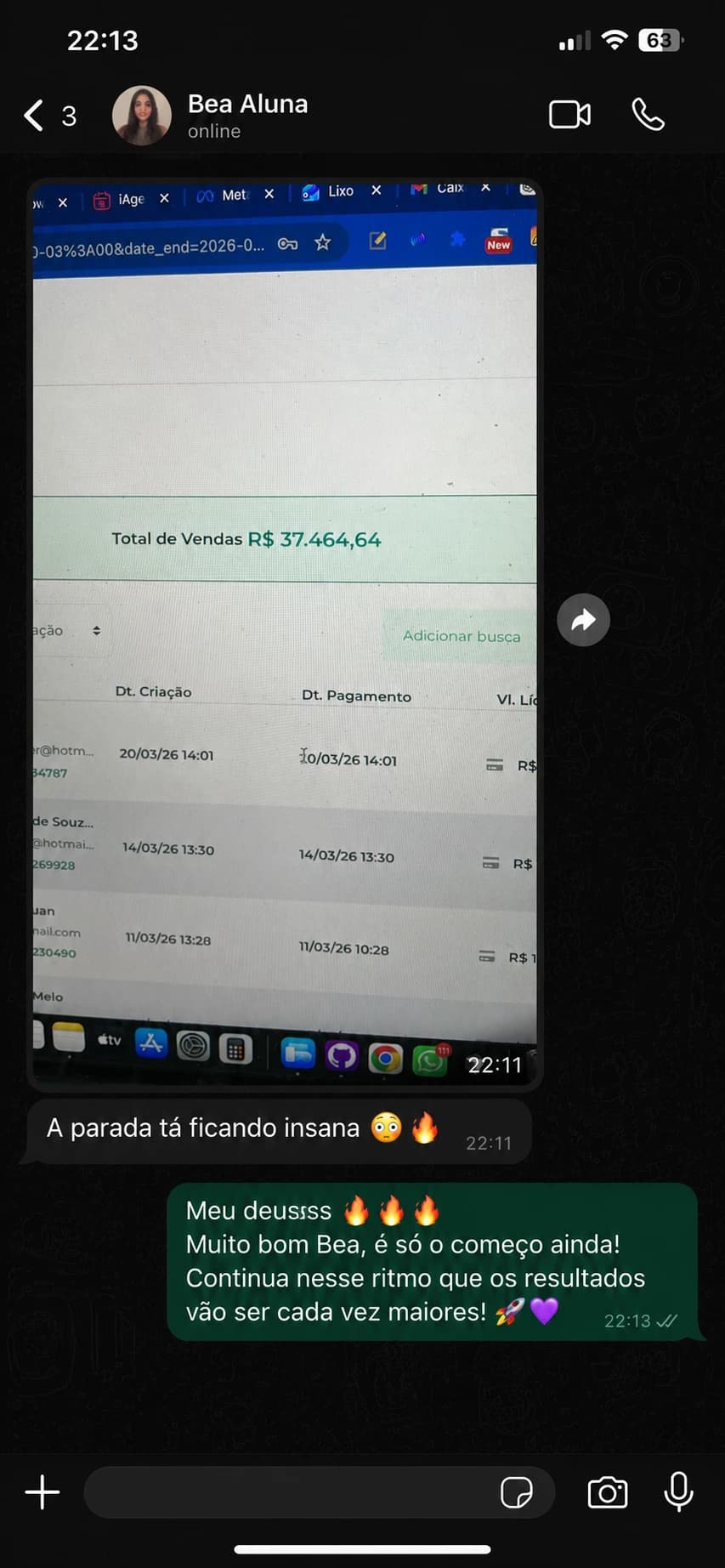 Print de resultado — aluno 4